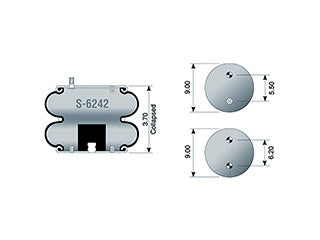 Air Spring S-6242 Rolling Lobe