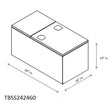 TRLR TBOX 24"H-24"D-60"W SD