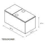TRLR TBOX 24"H-24"D-60"W SD