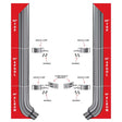 7? Mitered Exhaust Kit – 60? Top Stacks, 52? Middle Spools, 58° Elbows (7? to 5? Dia.) Peterbilt 335, 348, 357, 359, 375, 377, 378, 379, 385, 386, 387, 388, 389 1970–2008 Exhaust Kit 