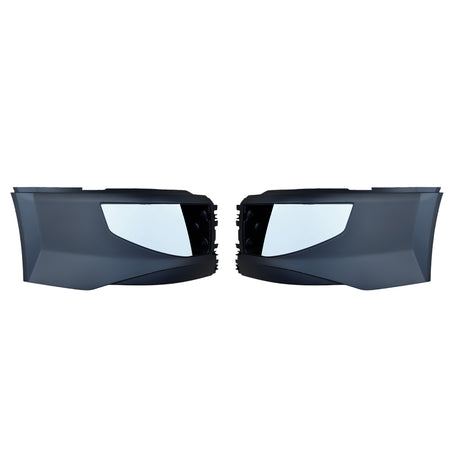 Volvo VNL Corner Bumper With Chrome Panel Trim WITH Fog Light Hole Driver Side 2015 - 2017