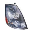 Volvo VNL Headlight with Non Protruding Lens Black 2004 & Newer Passenger Side 