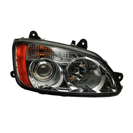 Kenworth T680 2013 - 2021 Head Light Chrome Assembly 12V Design Passenger 