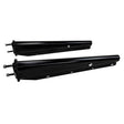 Mud Flap Hanger Set 30" Straight Black Tapered W/2.50" Bolt Pattern