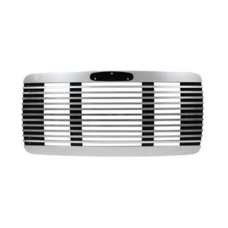 Black w/Brushed Aluminum Grille W/O Bug Screen Freightliner FL60/70/80/106/112 1991-15