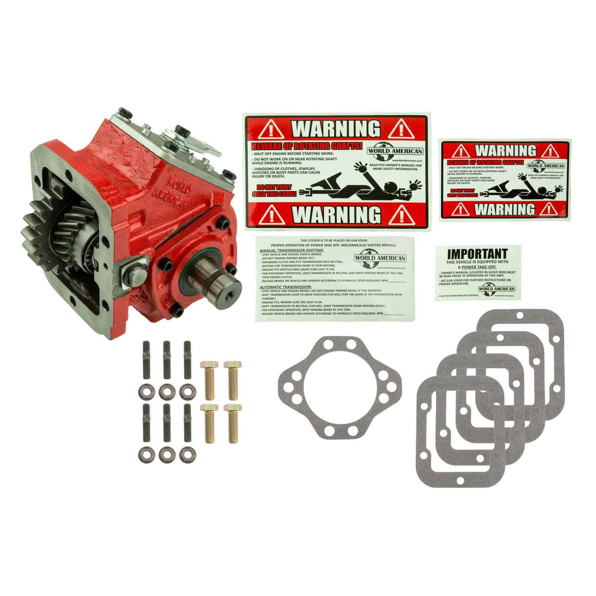 6-Bolt Direct Mount PTO with Wire Shift