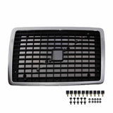 Black w/Chrome Plastic Grille W/Bug Screen Volvo VN/VNM/VNL 2004-17