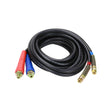15' Length, Rubber Airline, with Red and Blue Grip