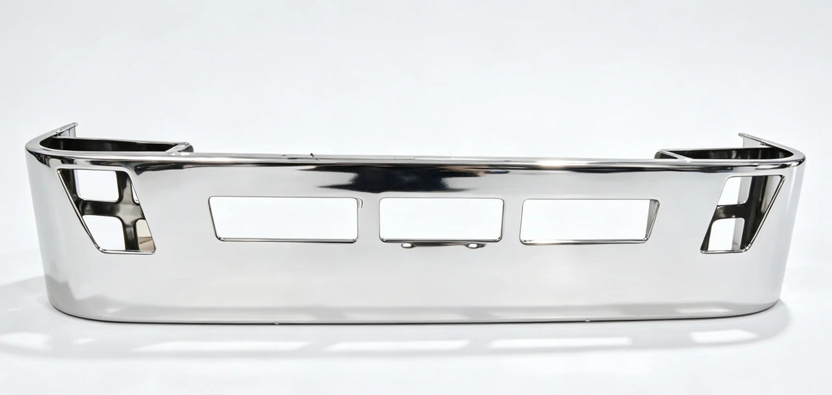 Volvo VNL Chrome Steel Bumper W/ Fog light Hole 2004 - 2017 18"