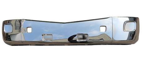 Aftermarket Replacement Bumper Assy Chrome With Fog Lamp Hole Plastic For 13-20 Peterbilt 579 