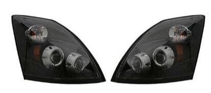 Volvo VNL Black LED Headlight Optical Lens Assembly Driver Side 2004 -2017