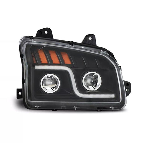 Kenworth T880 LED Headlight Assembly Black Passenger Side 2013 and Newer