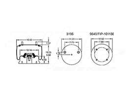 Air Spring - Rolling Lobe 352-8058 1T19ZK57 1T19ZK5.7 8058 FS8058