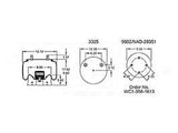 Air Spring - Rolling Lobe 352-8753 1003588753C 101015S713 1R13207 1R13-207