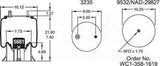 Air Spring - Rolling Lobe 352-8903 1R11252 1R11-252 1T15MPW7 64423
