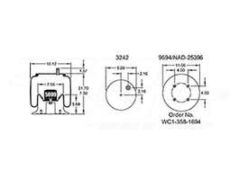 Air Spring - Rolling Lobe 352-8944 1R12366 1R12-366 1T15MLW7 64401