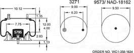 Air Spring - Rolling Lobe 352-8971 002286 059484002 059484-002 059484002L