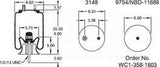 Air Spring - Rolling Lobe 352-8977 1T14C6 5301 8977 AS8529