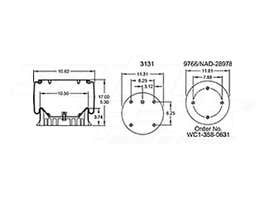 Air Spring - Rolling Lobe 352-9206 1R14033 1R14-033 1R14041 1R14-041