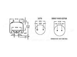 Air Spring - Rolling Lobe 352-9219 1003589219C 1681739C1 1R12151 1R12-151