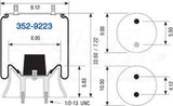 Air Spring - Rolling Lobe 352-9223 1003589223C 1288401 12884-01 1288401A