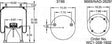 Air Spring - Rolling Lobe 352-9264 1110522A712 1110522S712 1R14127 1R14-127