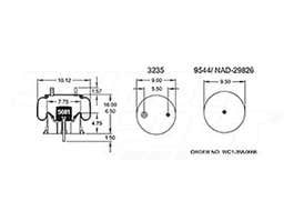 Air Spring - Rolling Lobe 352-9365 1R12571 1R12-571 1T15M2 64460