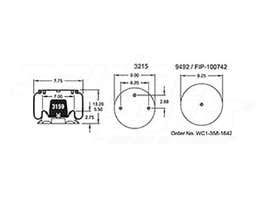Air Spring - Rolling Lobe 352-9402 1T15T1 9402 FS9402 PW013589402