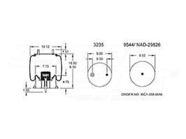 Air Spring - Rolling Lobe 352-9484 1T15M4 64483 90557158 90557184