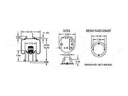 Air Spring - Rolling Lobe 352-9504 1R12484 1R12-484 1R12486 1R12-486