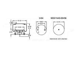 Air Spring - Rolling Lobe 352-9634 1R12636 1R12-636 1T15MT3 91014P575