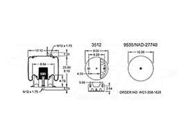 Air Spring - Rolling Lobe 352-9656 064651002 064651-002 1T15M8 57QL53M