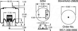 Air Spring - Rolling Lobe 352-9947 1T15M75 1T15M7.5 2014201 20142-01