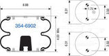 Suspension - Convoluted Air Spring 354-6902 1003586902C 1027505 200042 20F