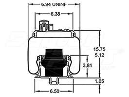 Air Spring - Rolling Lobe 64075-002 640752 64075-2 9912 ABH64075002