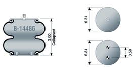 Air Spring - Rolling Lobe B-14486 7795 FD20019A713H FD200-19A713H S14486