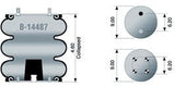 Air Spring - Rolling Lobe B-14487 8033 S14487 S-14487