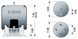 Air Spring - Rolling Lobe S-20124 9265 C20124 C-20124 HTS20124