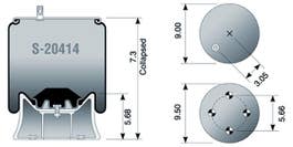 Air Spring - Rolling Lobe S-20414 9580 C20414 C-20414
