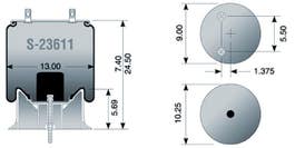 Air Spring - Rolling Lobe S-23611 1R121180 1R12-1180 8564 910BP20P738