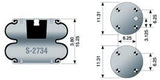 Air Spring - Rolling Lobe S-2734 6801 B2734 B-2734