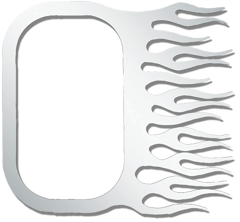Freightliner FL CLASSIC/FLD VIEW WINDOW TRIM W/ FLAMES