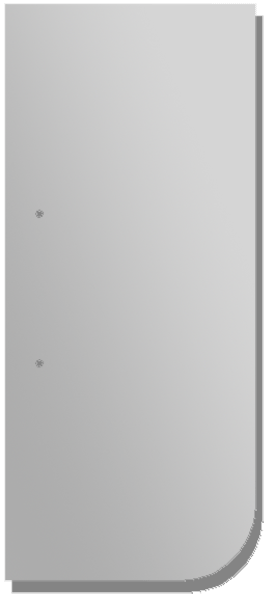 Kenworth HOOD EXTENSION PANELS - W900L - BLANK - 2014