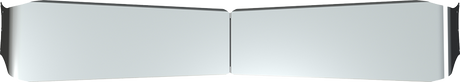Kenworth KW W900, 12" GANGSTER DROP VISOR ('07-NEW) (2 PIECE) (FITS TRUCKS WITH CURVED WINDSHIELD)