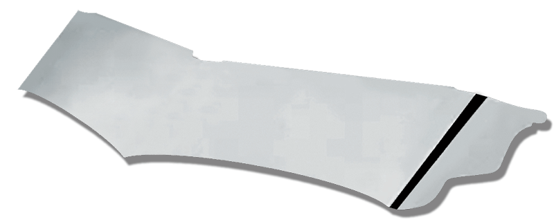 Kenworth KW - 13" - WICKED - DROP - W900 - CABS W/ SPLIT FLAT WINDSHIELDS 1984 TO 1998 - 2 PIECE