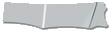 Kenworth KW - 12" - WICKED GANGSTER VISOR - DROP - W900 - CURVED WINDSHIELD - 1995 - 2006 - 2 PIE
