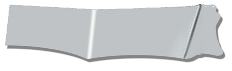 Kenworth KW - 12" - WICKED GANGSTER VISOR - DROP - W900 - CURVED WINDSHIELD - 1995 - 2006 - 2 PIE