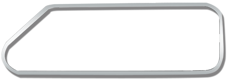 Kenworth KW 72" SLEEPER UPPER WINDOW TRIM (SLIDING OR SWING)PR