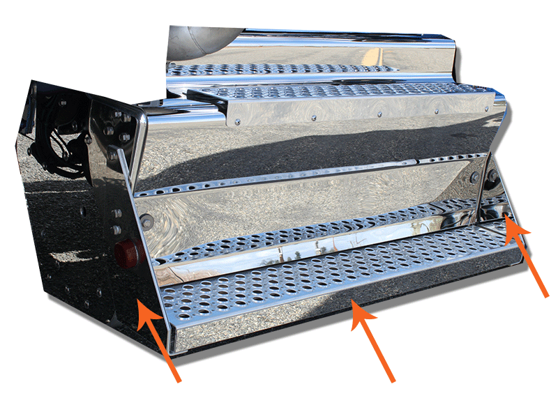 Kenworth KW - CATALYTIC STEP HIGHLIGHTS - 2014 W900 - 5PCS.