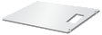 Kenworth KW - FRONT DECK PLATE 96"X27" - FLUSH MOUNT W/AIR LINE BOX CUTOUT